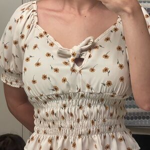 Floral Puff Sleeve Shirt